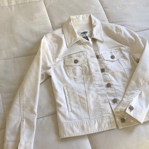 Old Navy White Denim Jacket